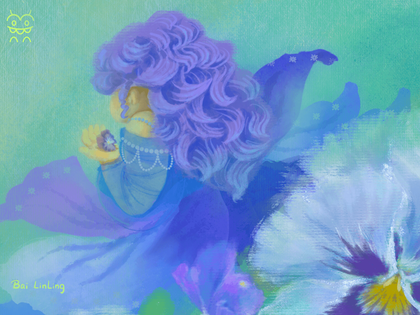 violet Daydream spring calm green Viola