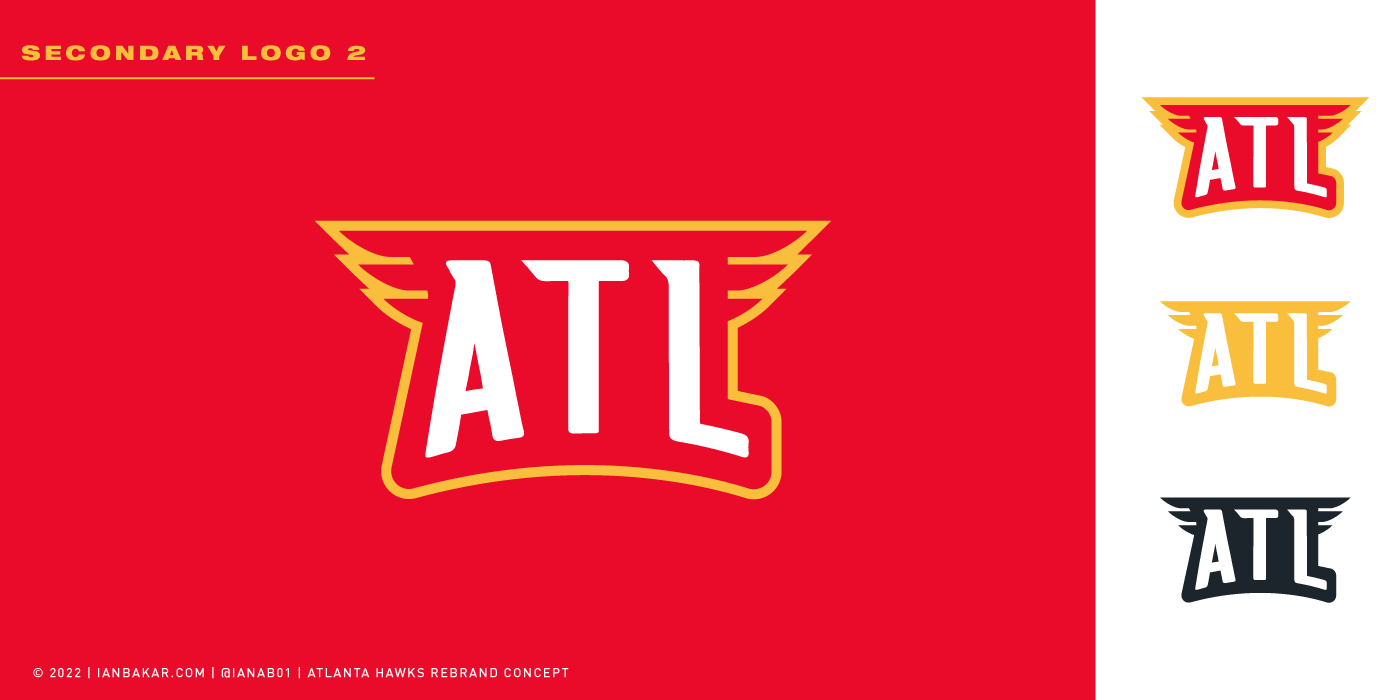 atlanta basketball branding  concept Hawks jersey logo NBA sports uniform