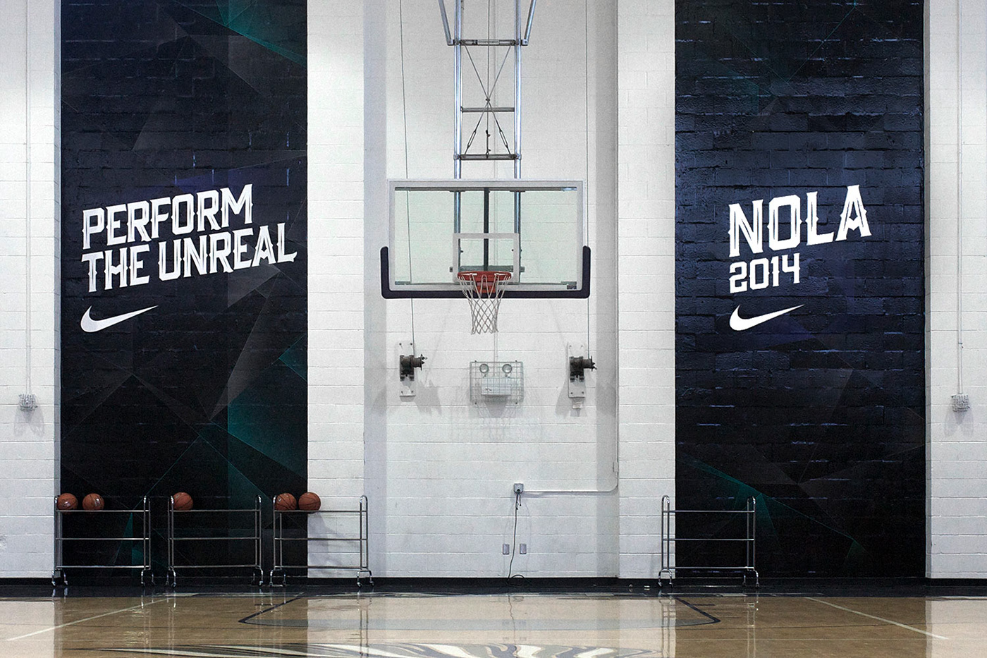 Nike nike basketball All-Star Weekend basketball typography   branding  Retail activation installation