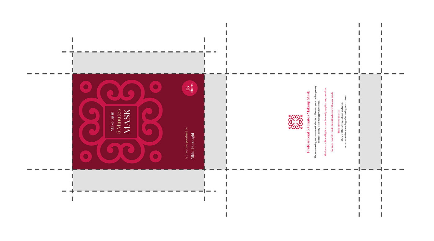 box design branding  brochure design Communication Design graphic design  Logo Design Make Up mask Packaging product design 