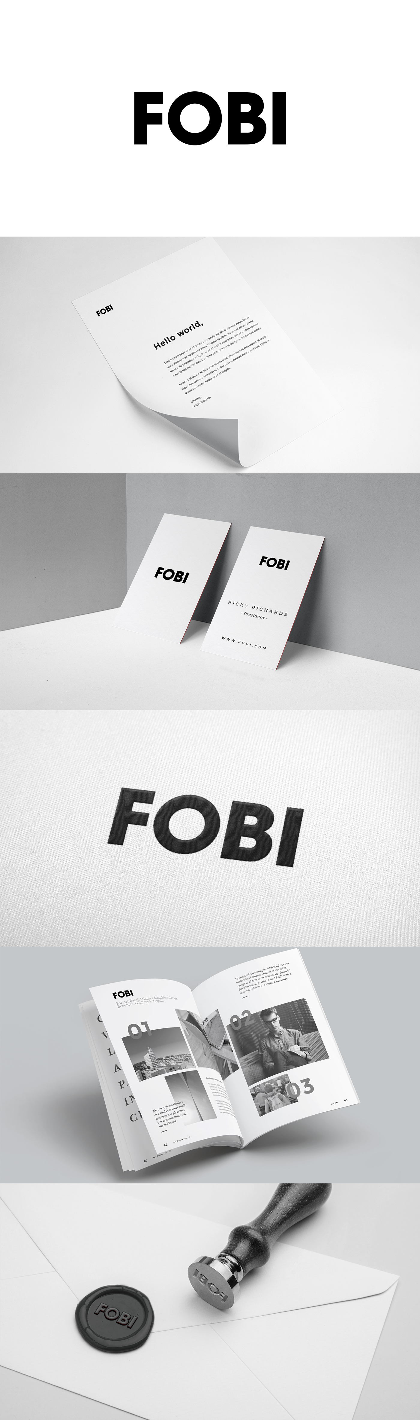 fobi Full of bright ideas identity logo simplicity minimalist