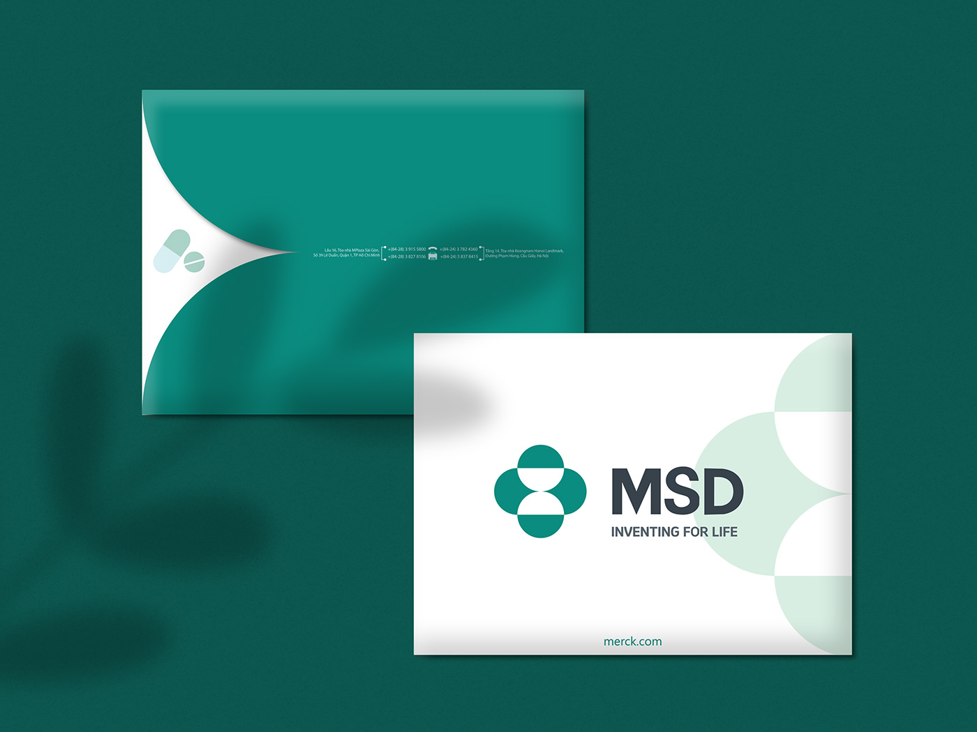 brand identity card visit design envelope File folder lettering marketing   profile visual