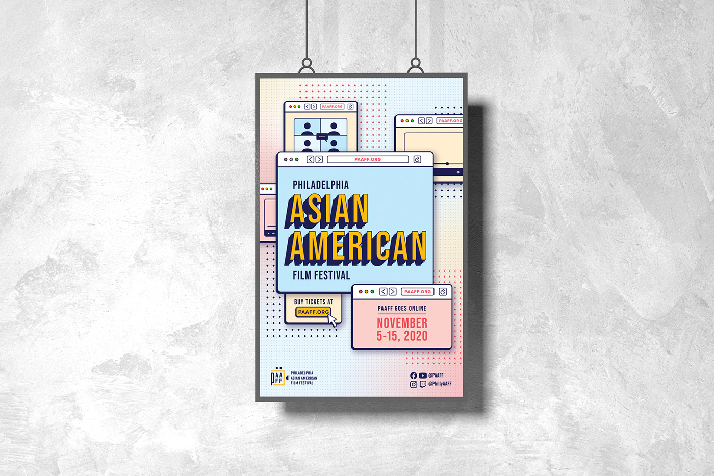 graphic design  Poster Design film festival Campaign Art branding  festival branding philadelphia Asian American