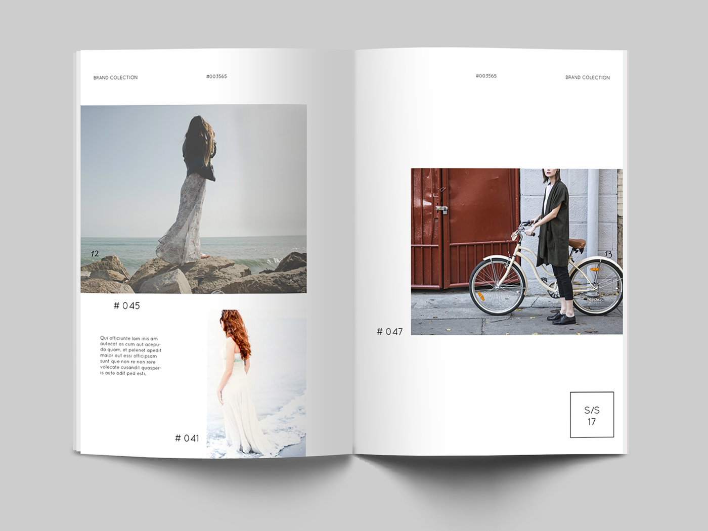 magazine InDesign template Layout print clear minimal