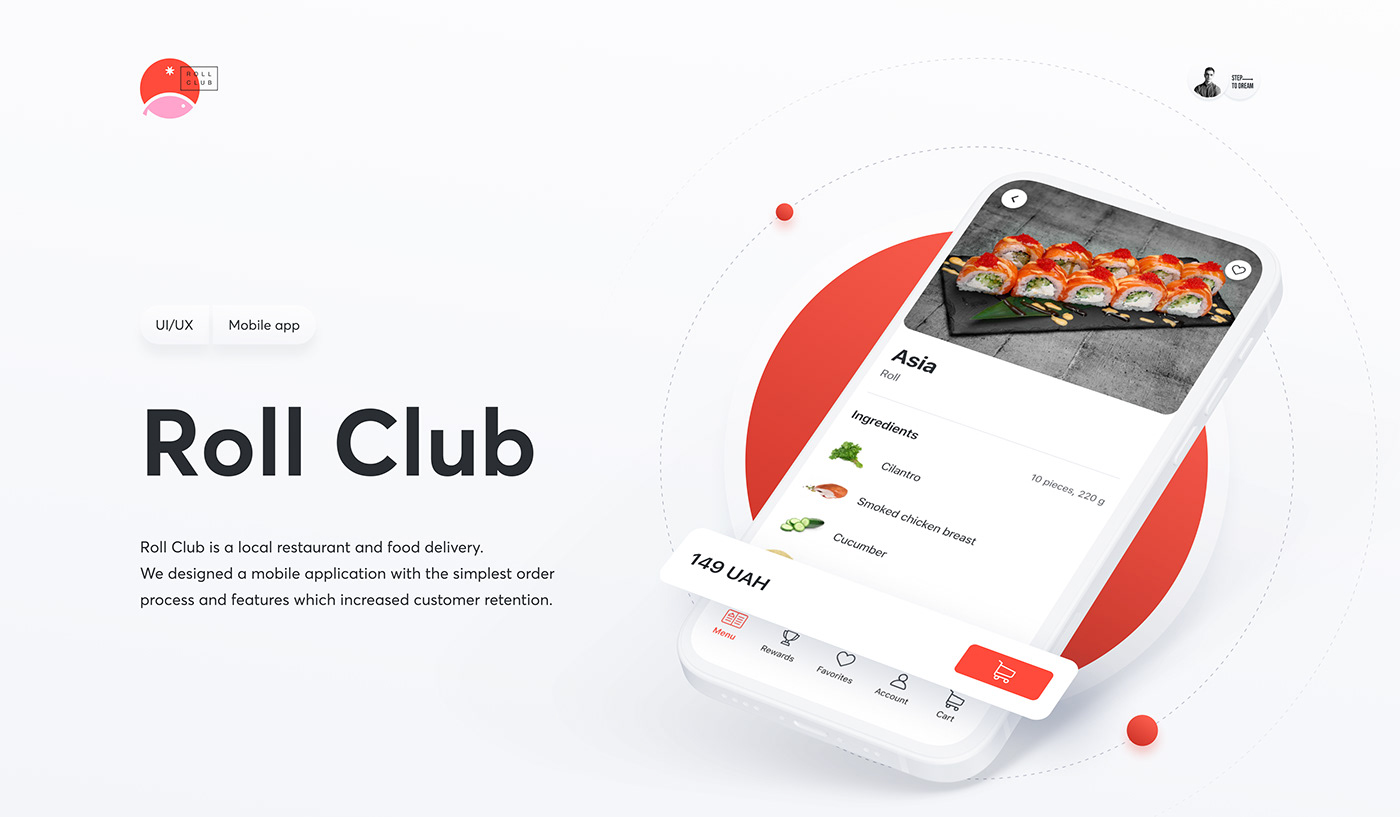 app application delivery Food  interaction ios mobile product UI ux
