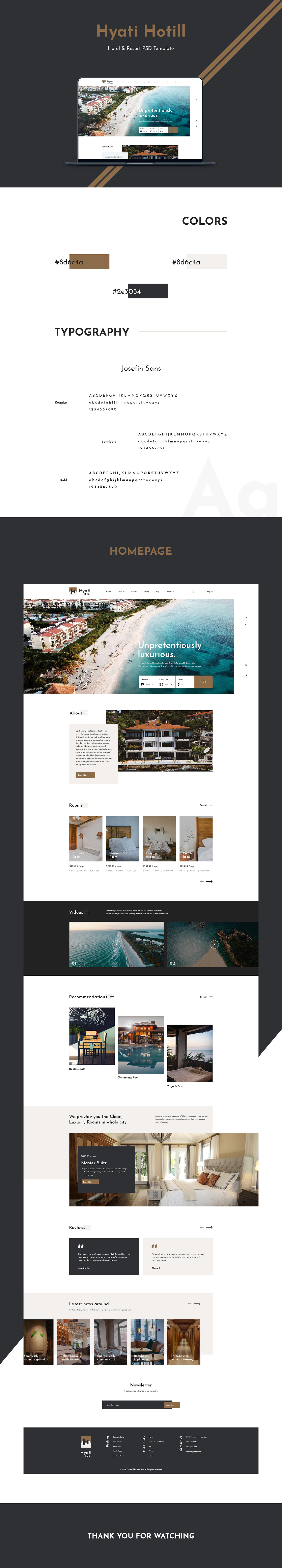 bed&breakfast hotel resort creative Webdesign clean adobeawards UI UI/UX