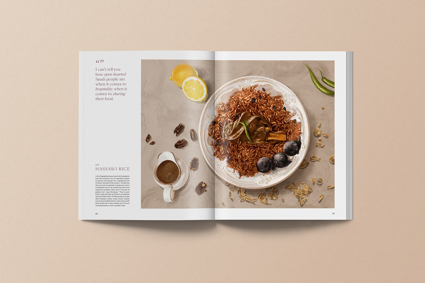 New York Times Magazine design editorial food illustration dish ifood outback realistic Nature