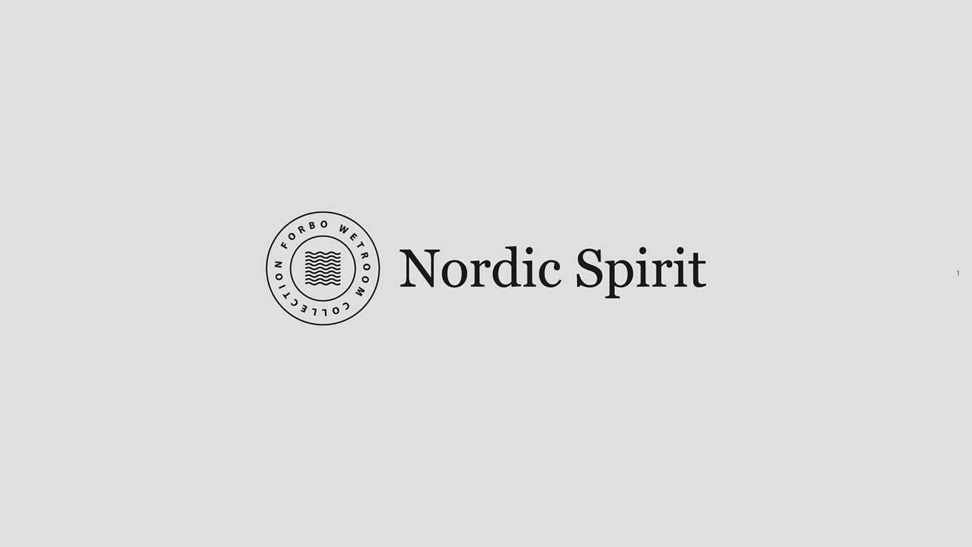 Interior wetroom nordic spirit design grey black and white Forbo minimalistic simplicity