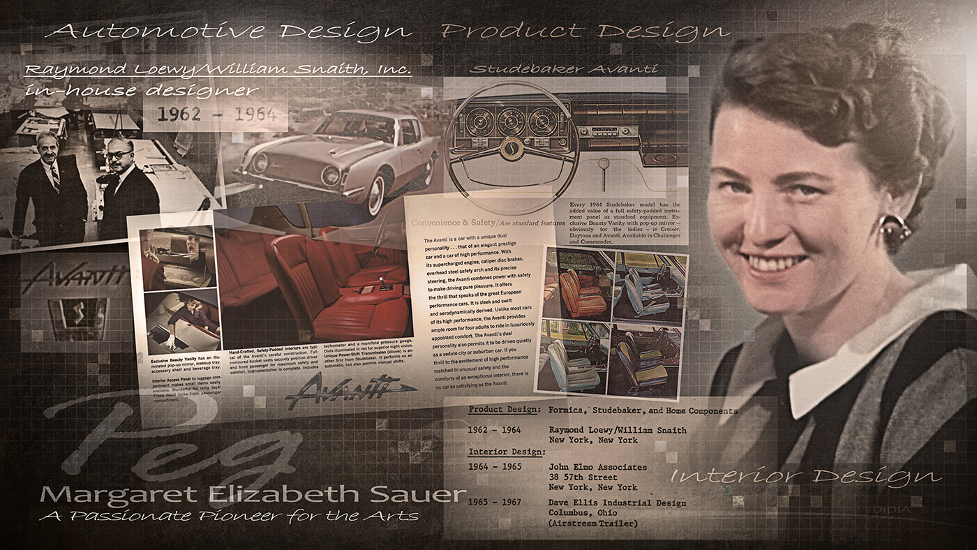 Margaret Sauer Peggy Sauer Damsels of Design GM Design Automotive History harley earl color and trim Doug Didia