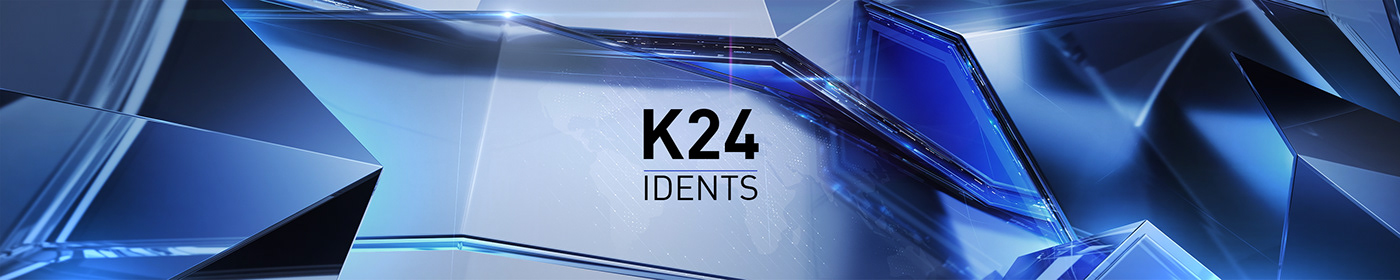 k24 broadcast cinema4d 3D Ident tv