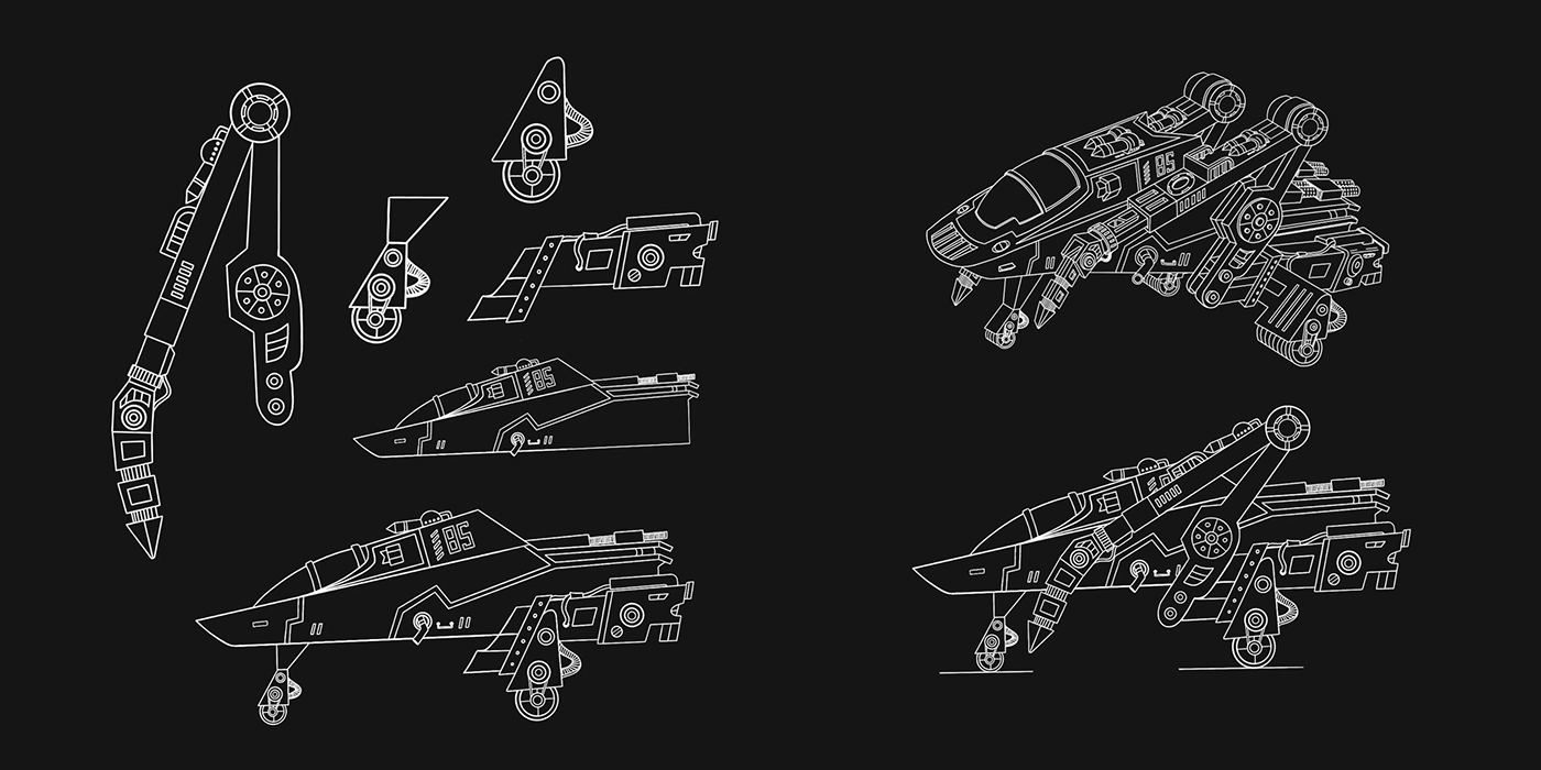 sci-fi spaceship 3d modeling hard surface Sun mars desert Ahmed Mostafa Ahmad Morshedi