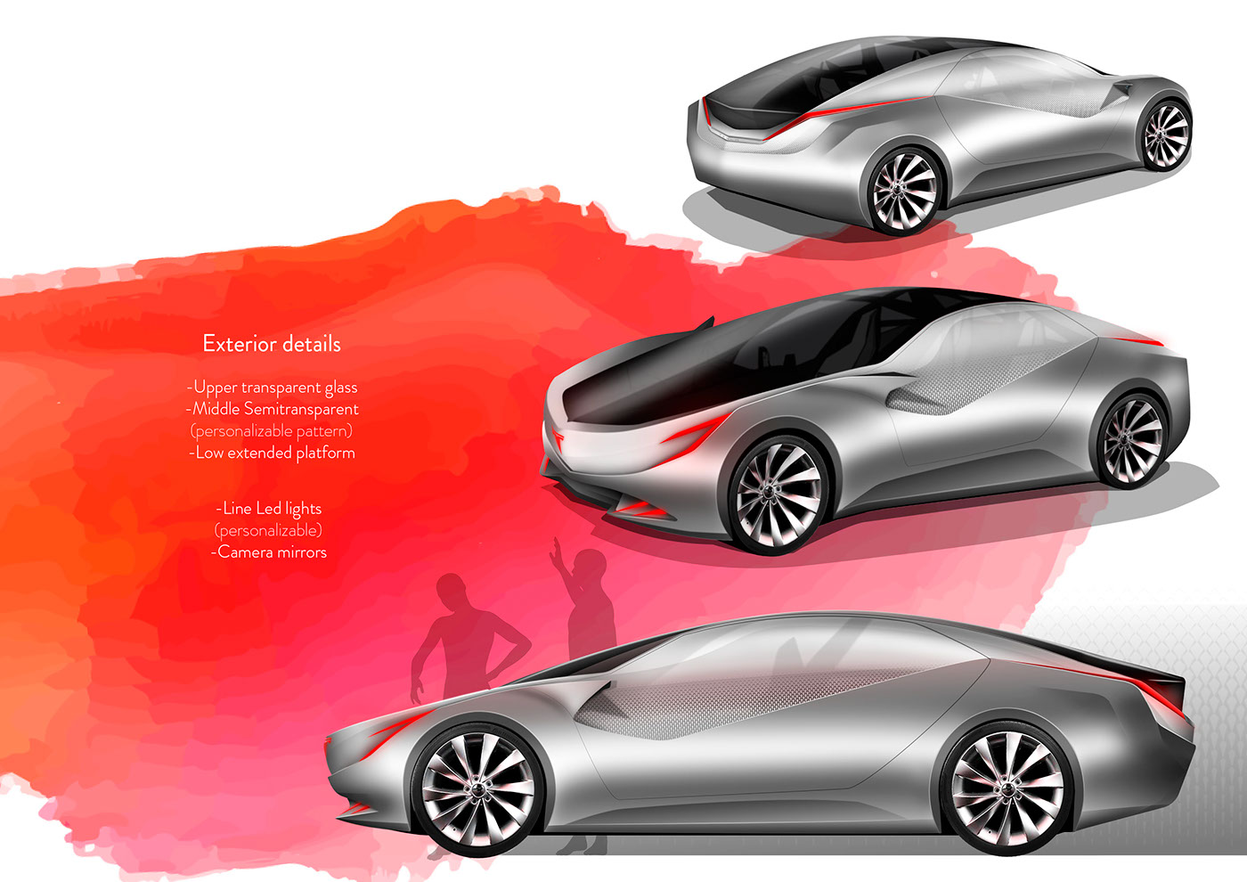 tesla electric concept IAAD Pyton exterior Interior styling  Model S interactive
