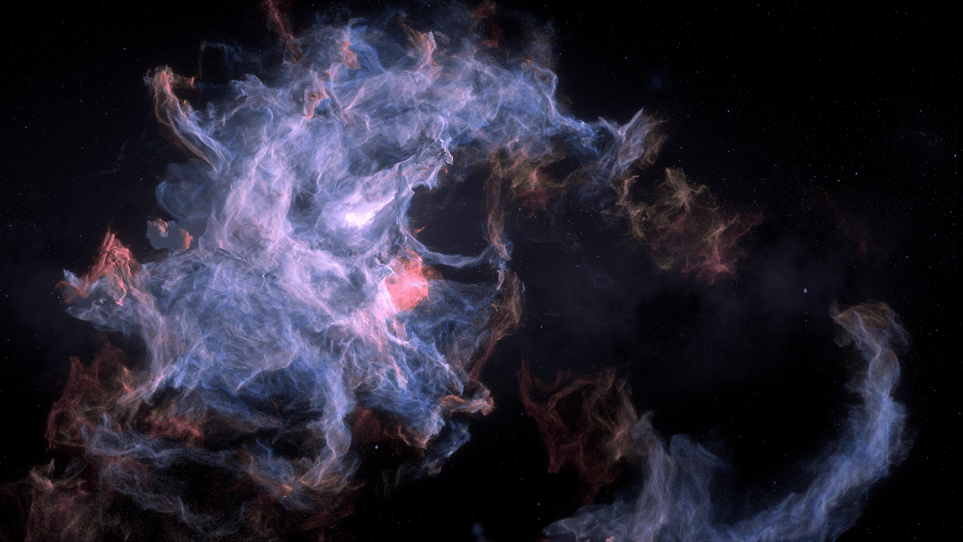 3D animation  art digital galaxy houdini nebula simulation Space  stars