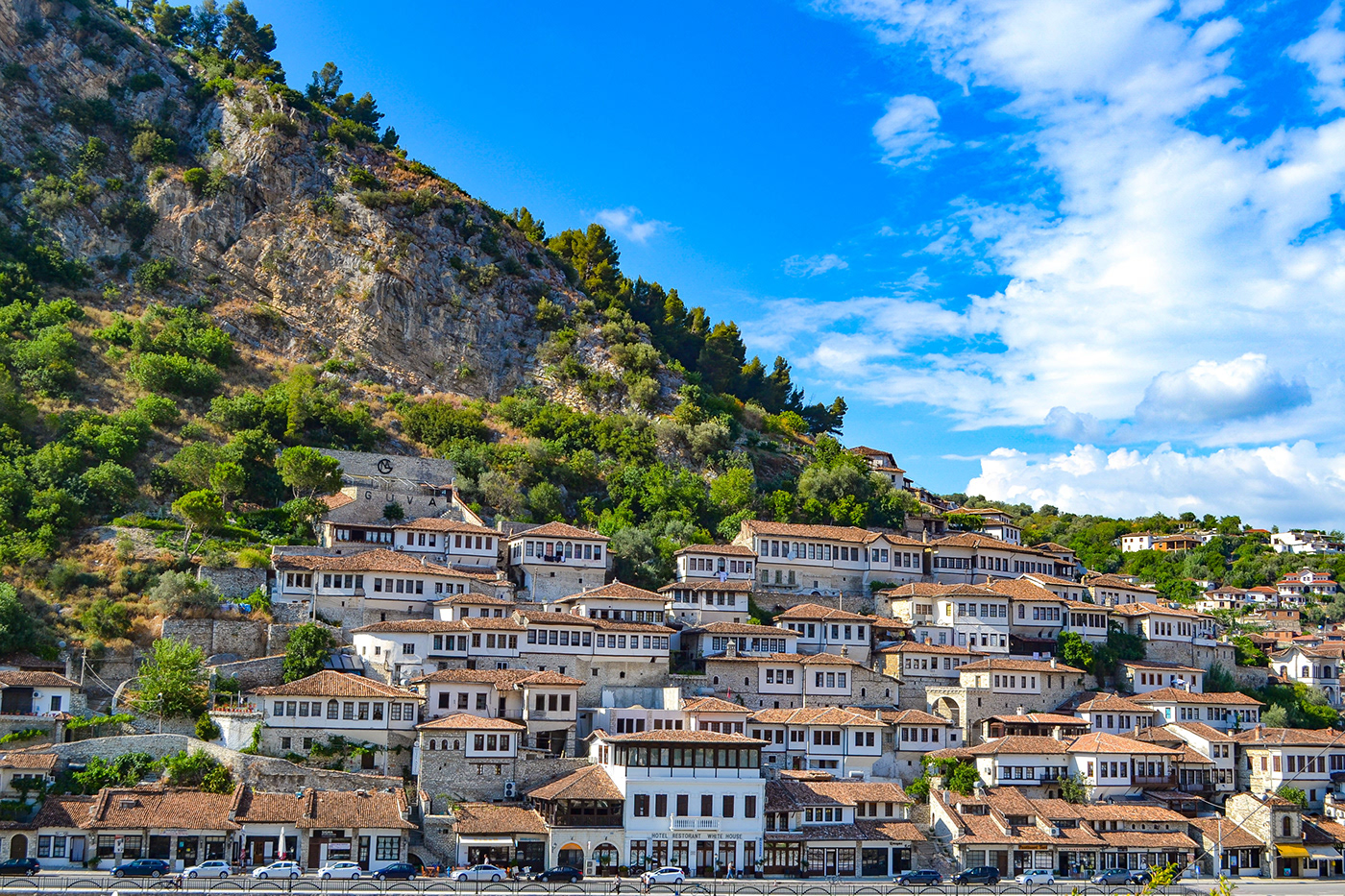 architecture Berat historic history house houses Landscape ottoman town windows