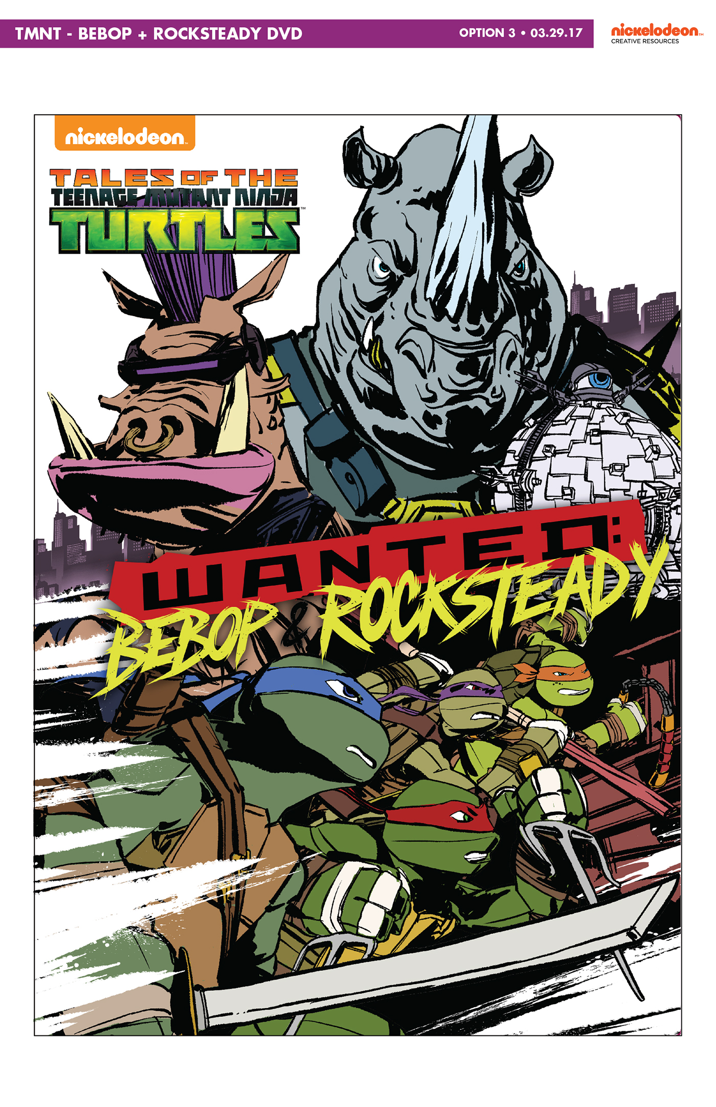 TMNT bebop Rocksteady ice cream kitty DVD Teenage Mutant Ninja Turtles nickelodeon SDCC