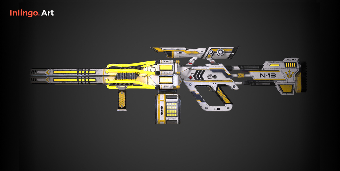 3D 3D model 3D weapon 3ds max game game weapon modeling Weapon