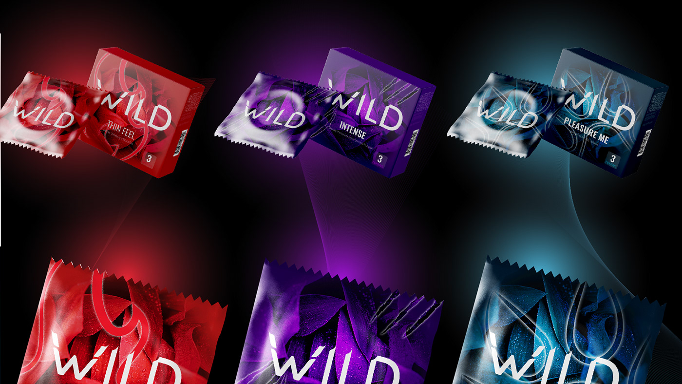 condoms Condoms packaging logo wildlife beast brand identity branding  Social media post visual identity Logo Design