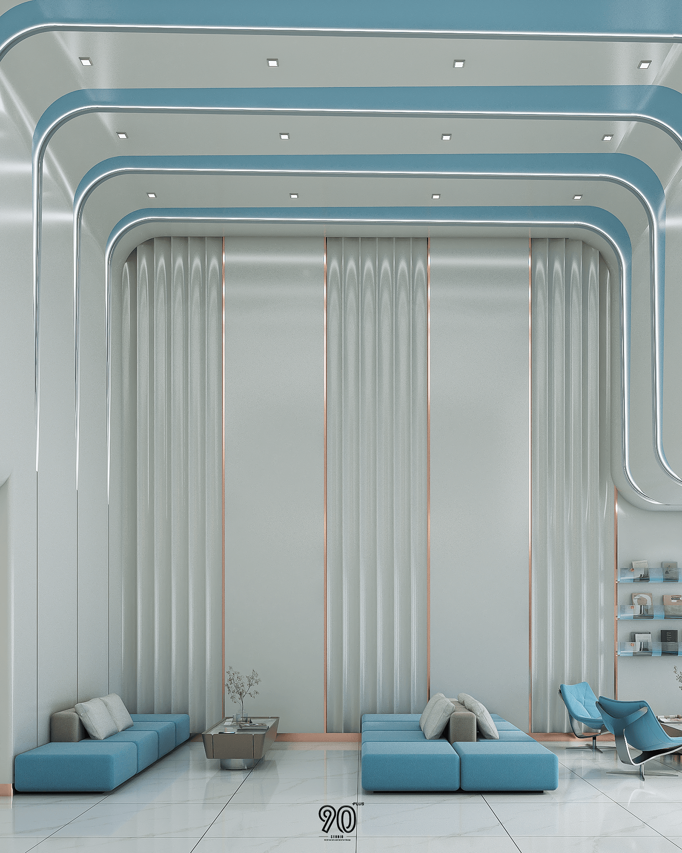 hospital interior design  exterior design Lobby viproom modern visualization architecture