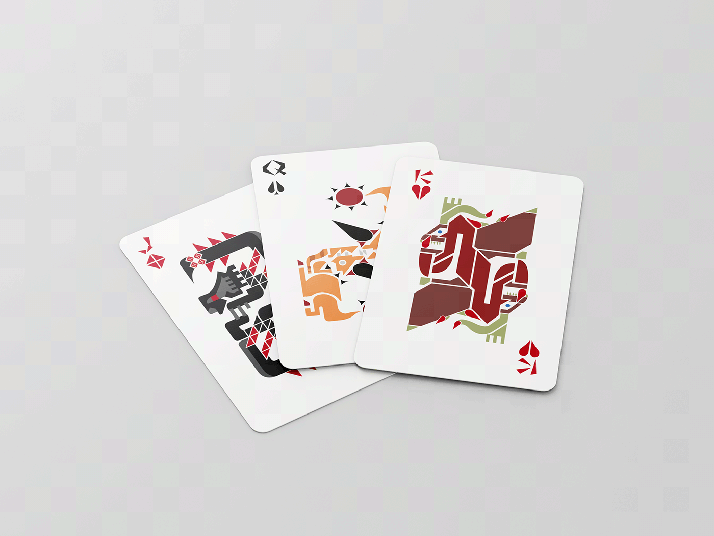 Monster Hunter cards Playing Cards game suits