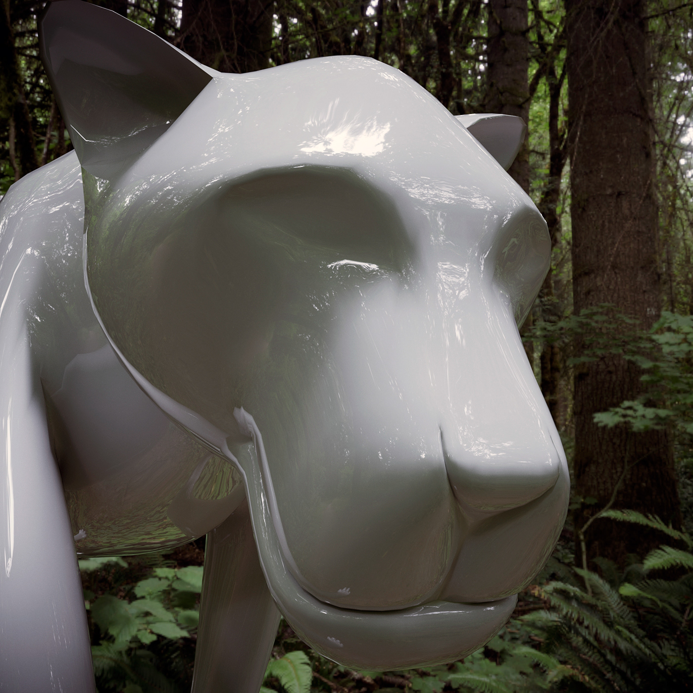 3dsmax 3dmax моделирование моделлинг Render рендер 3D CG тигрица лев