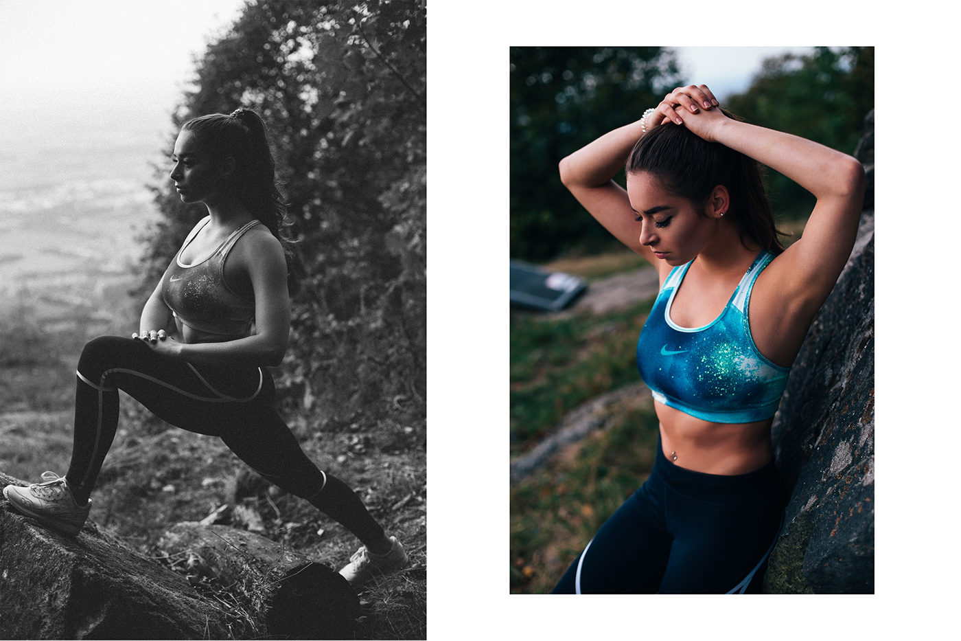 sport fitness Fashion  editorial photoshooting UnderArmour assics adidas Nike femalemodel