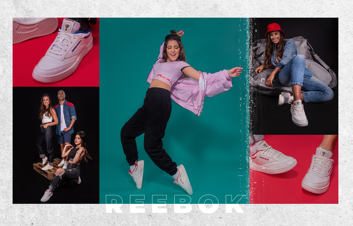 Club C influencers Photography  photos photoshooting reebok shoes slippers sneakers zapatillas