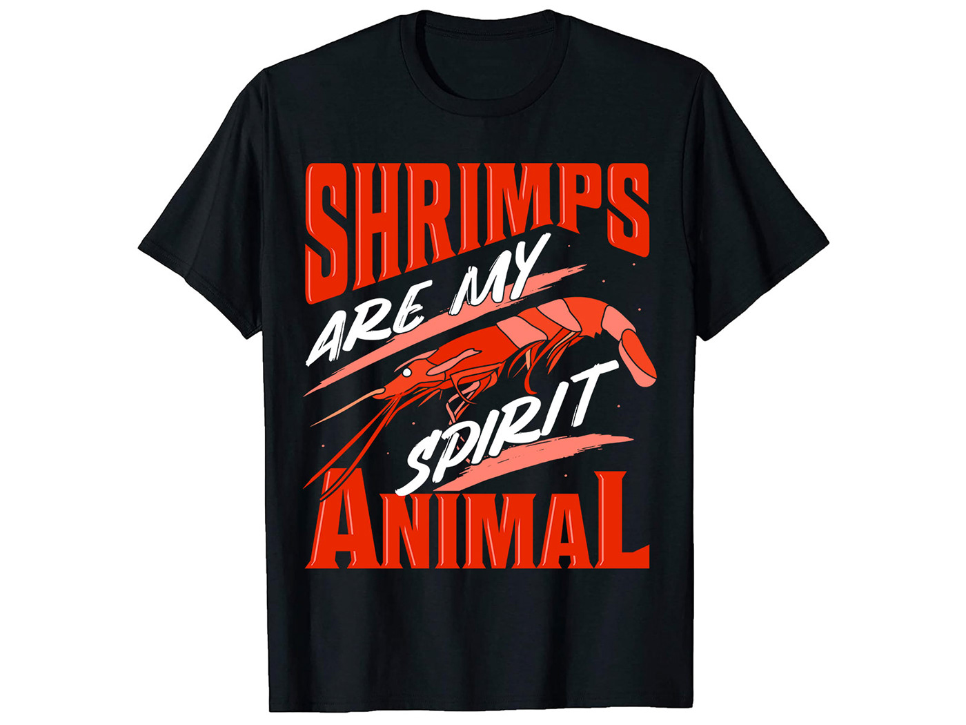 Just A boy Who Loves Shrimps.  T-Shirt Design 