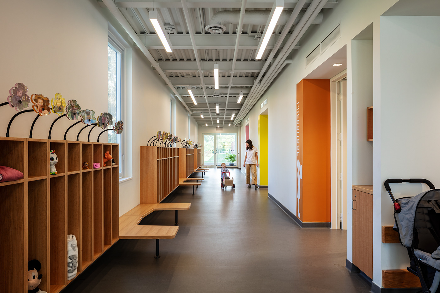 architecture child care institutional Hamilton Ontario Canada daycare contemporary modern addition