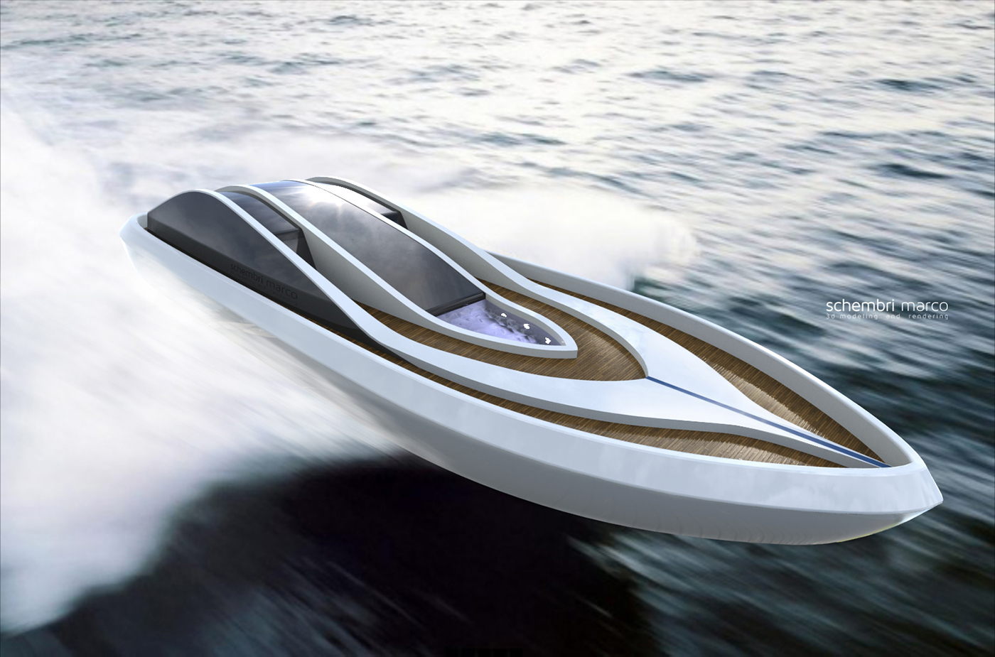 vray yacht marco schembri sea luxury superboat 3dstudio Rhino Yacht Design concept yacht 2016 futuristic yacht future yacht Speedboat futuristic yacht design 3D Rendering