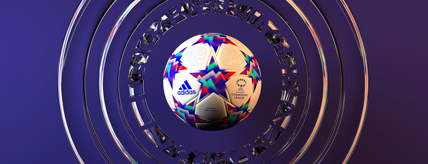 ball champions league design football graphic design  product design  soccer sports UEFA Champions League women