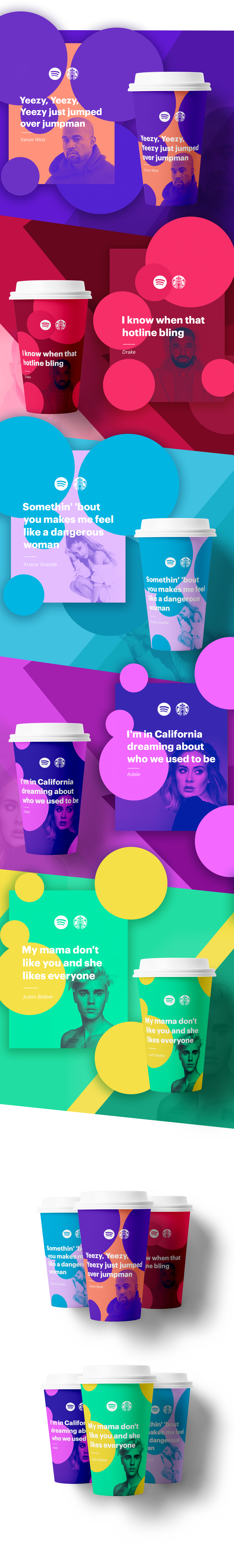spotify starbucks simple design jckly jack lalley redesign Coffee