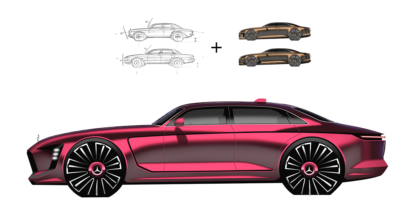 mercedes-benz car sketch Automotive design Transportation Design sketch car design Mercedes design