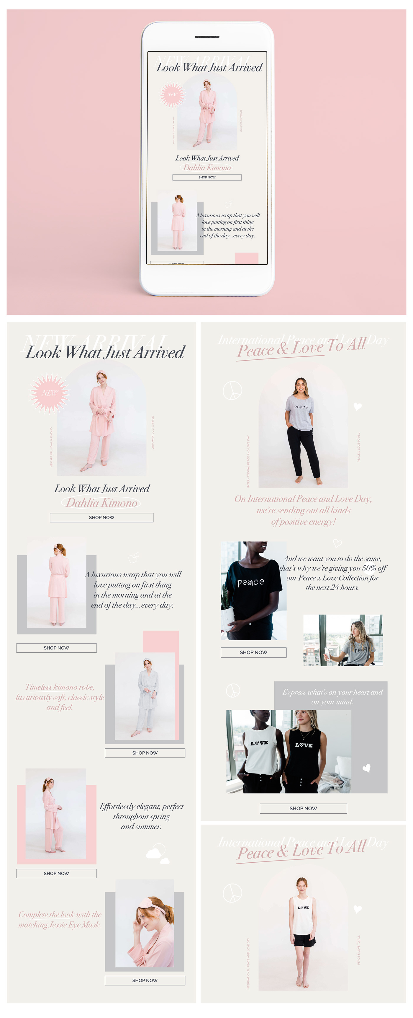 Clothing clothing brand email marketing email template Fashion Layout Design newsletter Newsletter Design