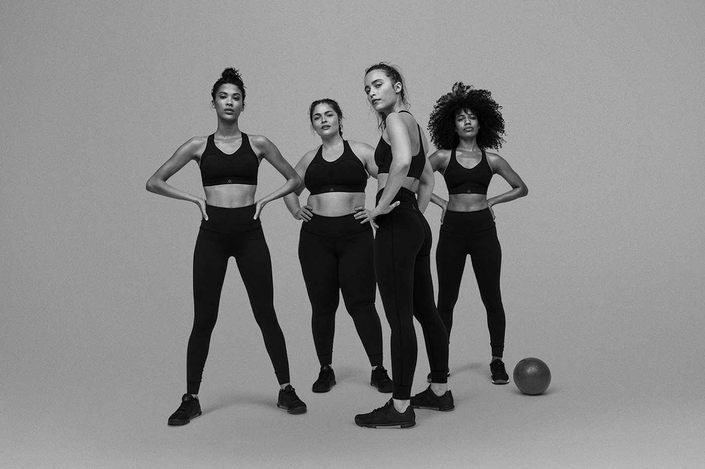 reebok sports campaign Event styling  seeding kit empowered motion fitness activewear