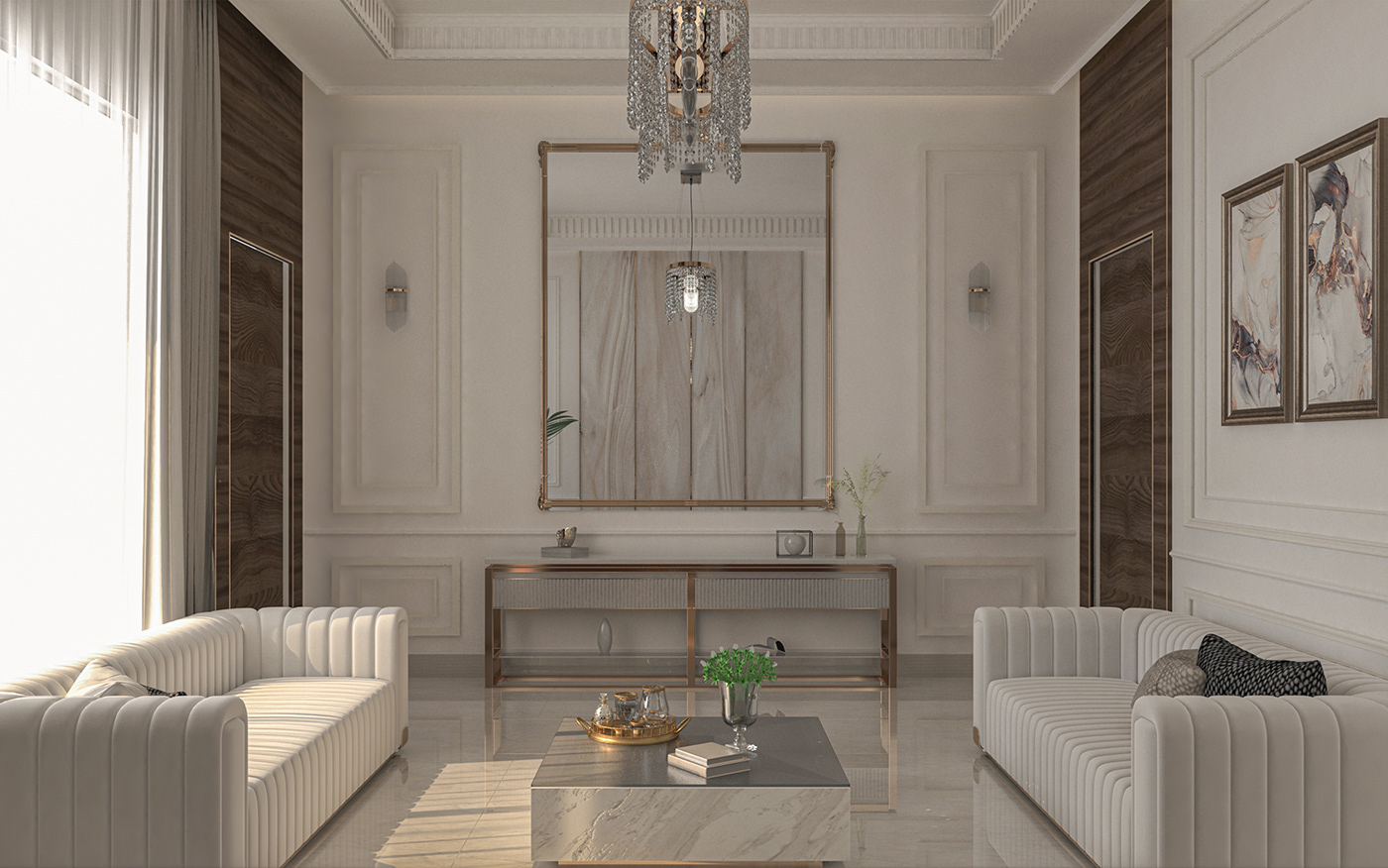 Interior design Render visualization archviz 3ds max vray modern neoclassic neoclassical