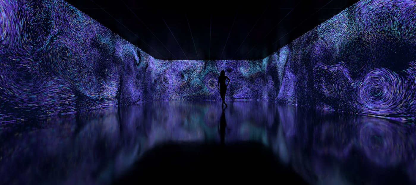 animation  art flow Immersion immersive IMMERSIVE ART immersive experience impressionism impressionist particles