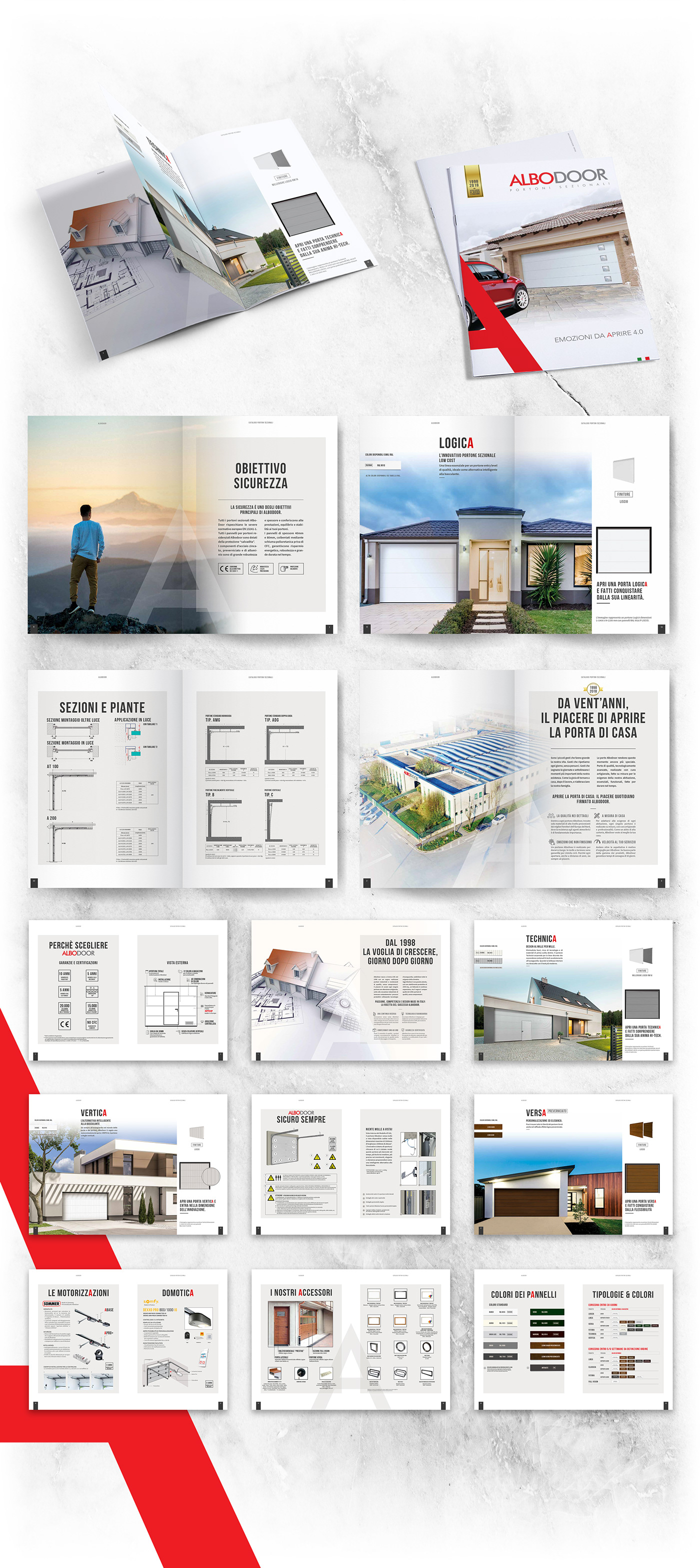 brochure Catalogue gates house minimal Render simple