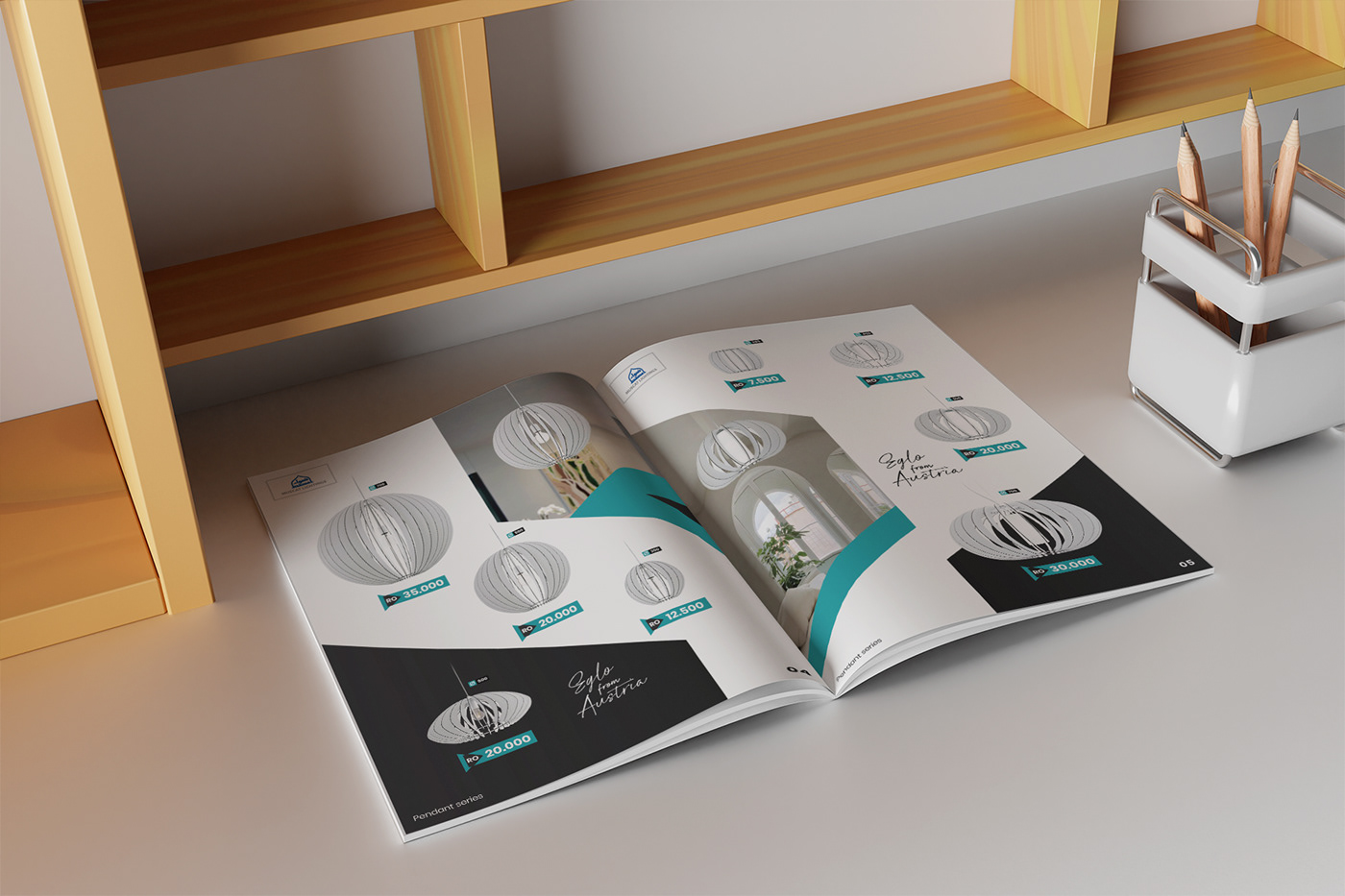 Catalogue catalog branding  magazine lights electronic home decor interior design  art Advertising 