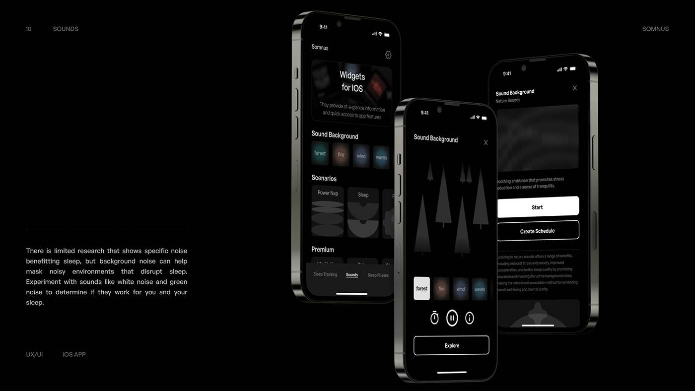 UX design UI/UX ui design Mobile app application Case Study user interface dark black ios