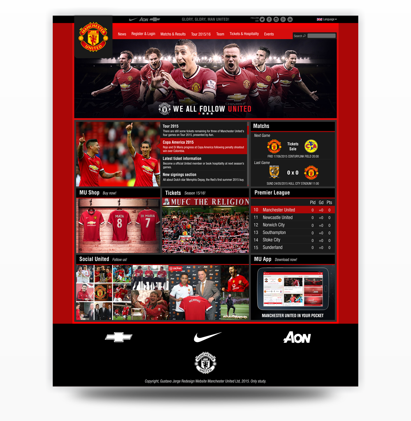 Website united Manchester United redesign premierleague football