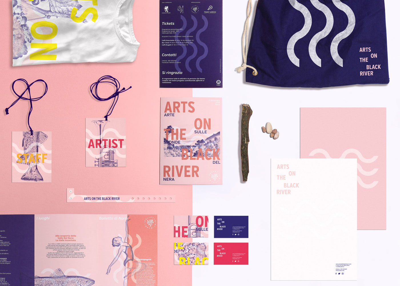 branding  graphic design  brand identity visual identity Creative Direction  typography   festival poster pantone pink