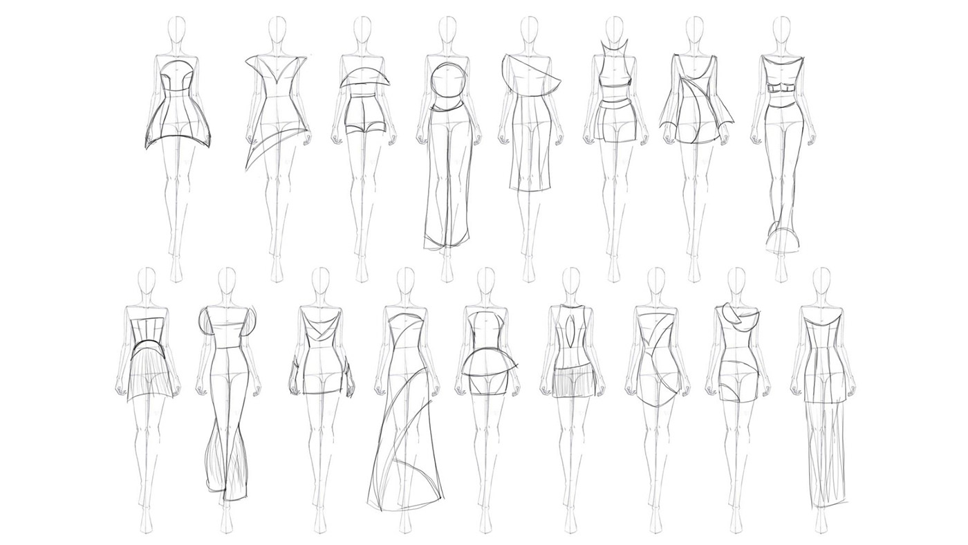 fashion design fashion illustration Digital Art  moodboard Fashion  fashion collection portfolio