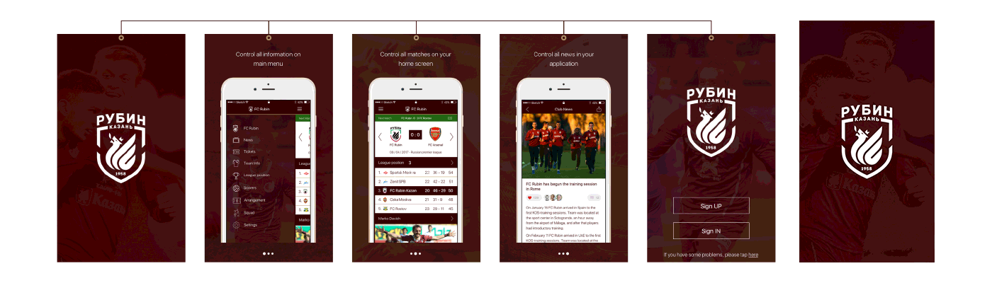 free Mobile app football animation  UI ux product design  mobile design