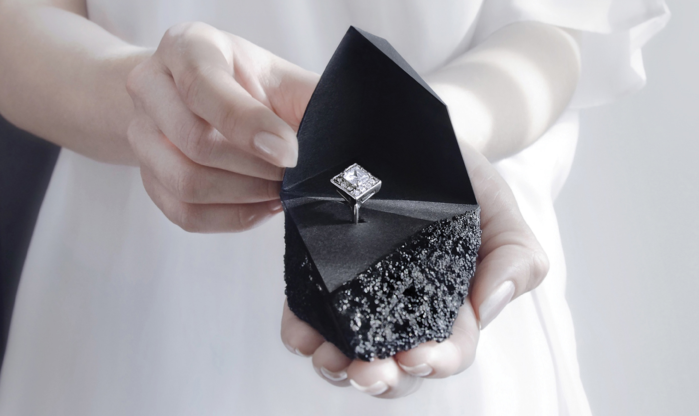 exact black diamond  carbonado  jewelry rings Polygons exactblackdiamonds