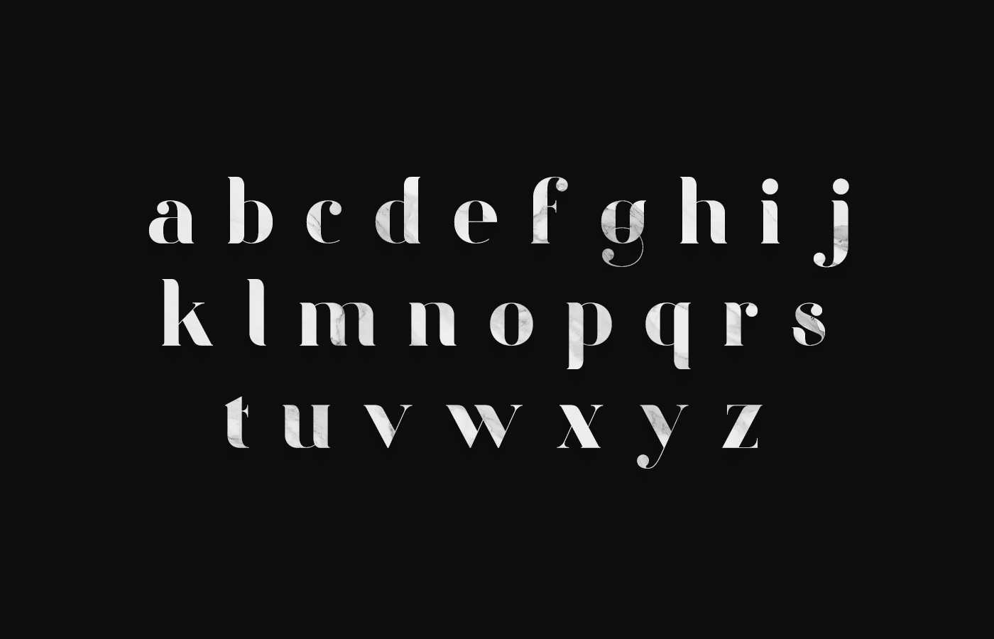 Adobe Portfolio type Typeface renegade font free typo glyphs rebel grunge Marble black dark White elegant Headline