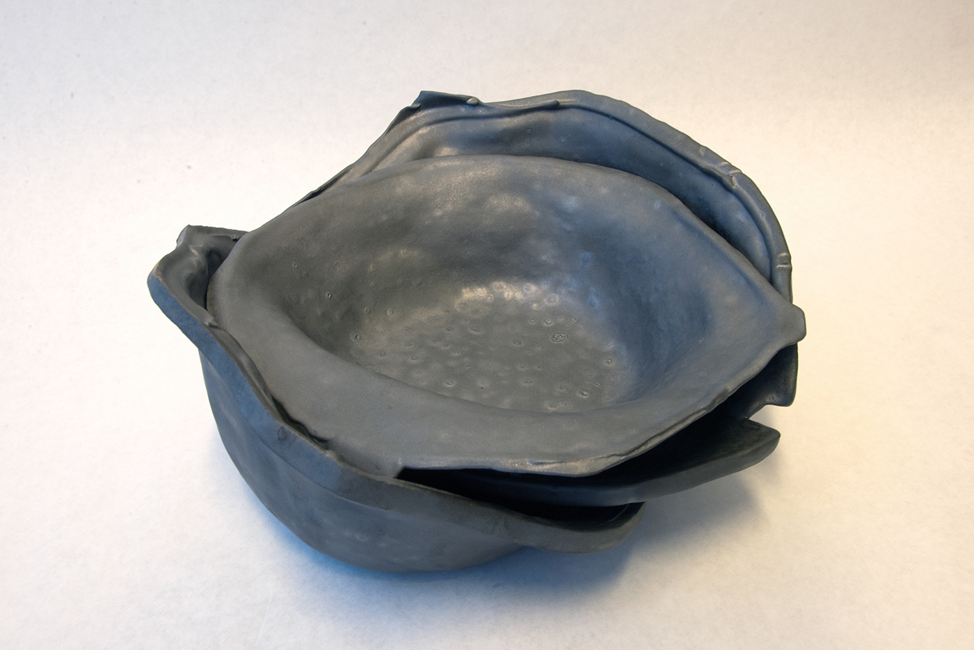 slip cast clay ceramics  bowls plates KITCHENWARE dinnerware Display