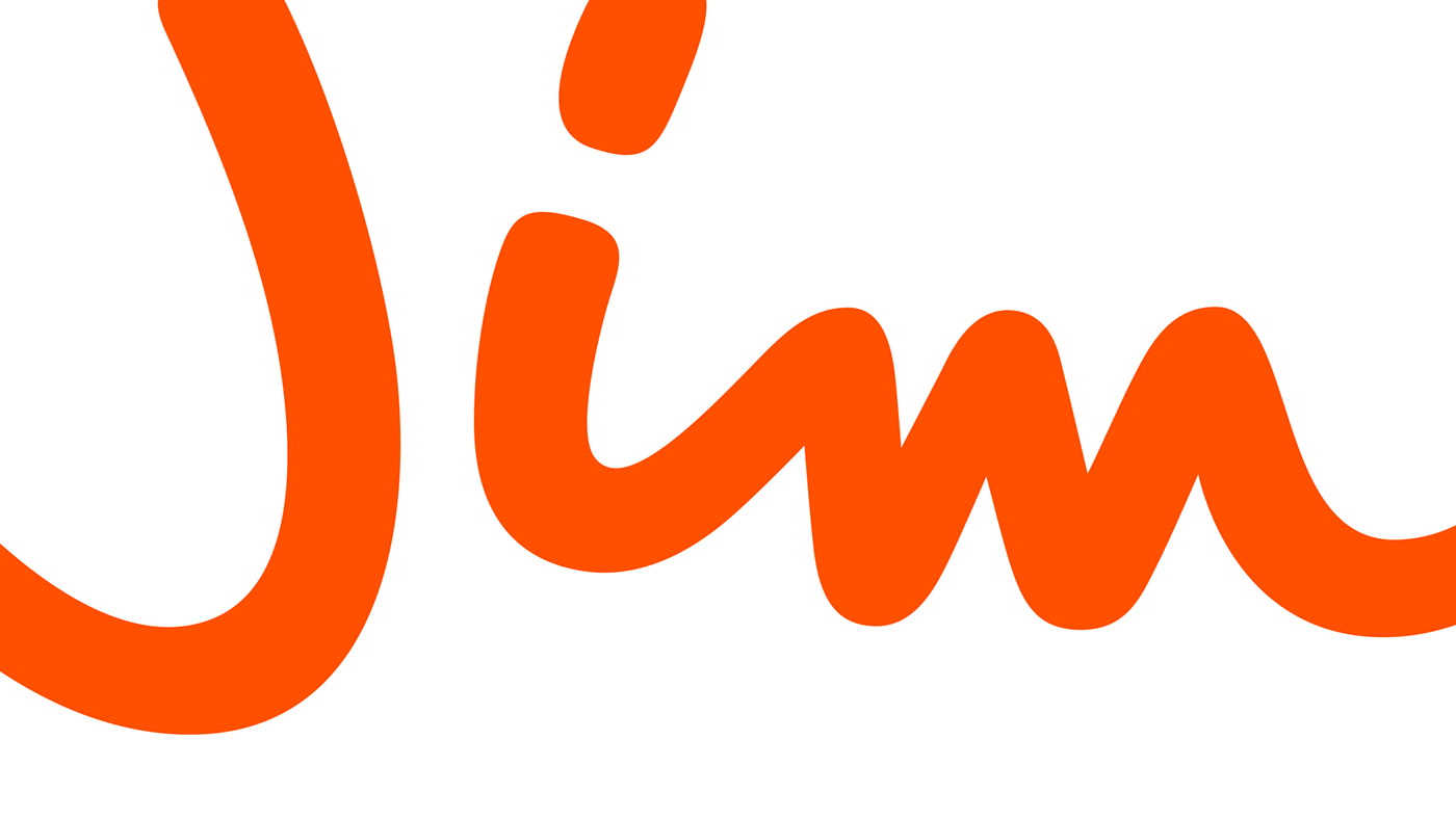 jim nelonen media handwriting logo Logo Design Positive orange Rebrand channel design UI system