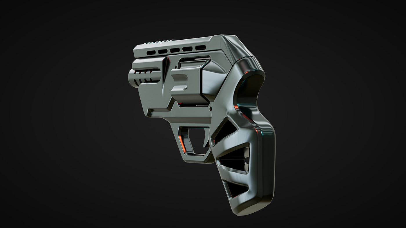 Gun Weapon Military army pistol Defence metal Bullet 3D firearm