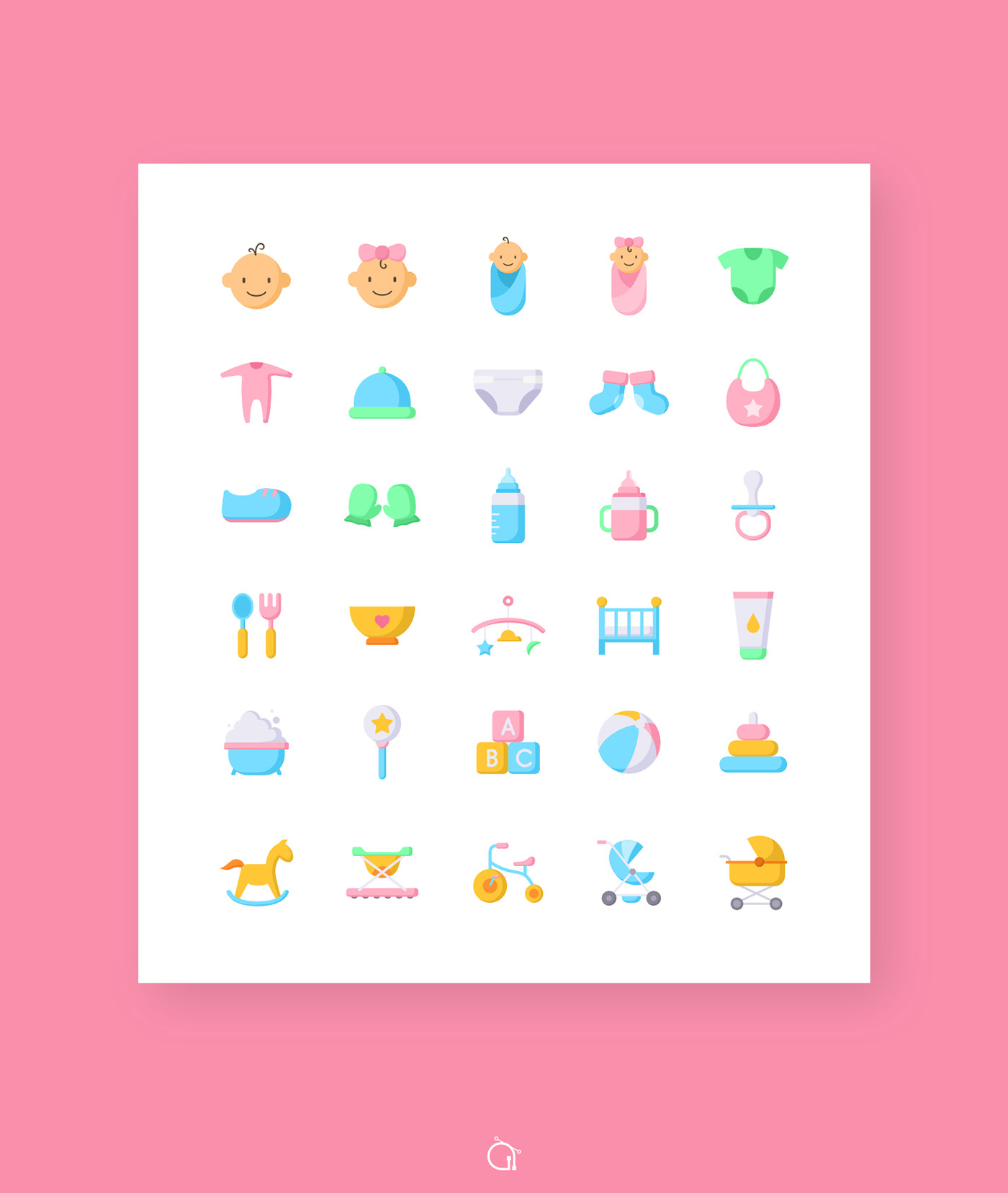 baby children clipart cute family icons icons set kids svg vector