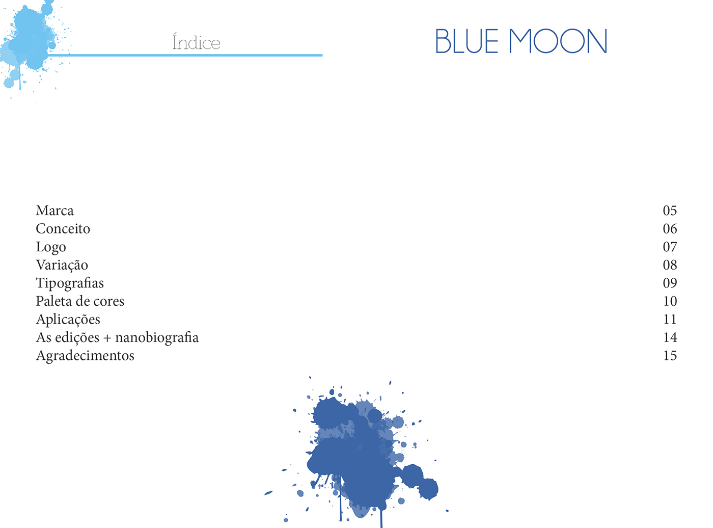 design design gráfico revista marca magazine blue moon